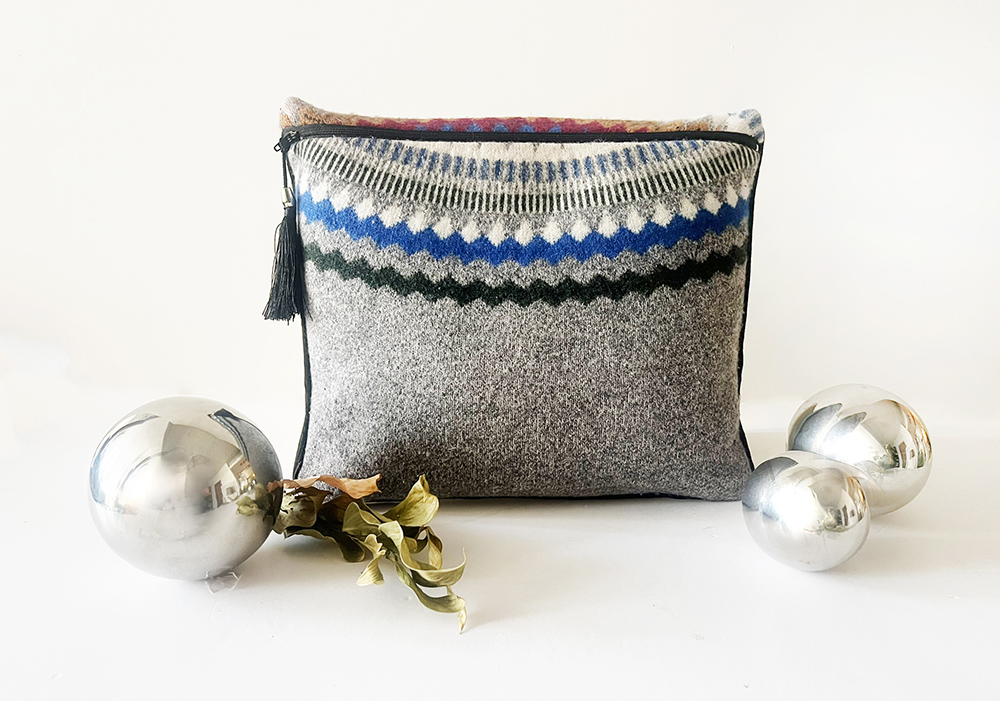 כתונת פסים - תיק טלית מצמר ממוחזר – תמונה 5